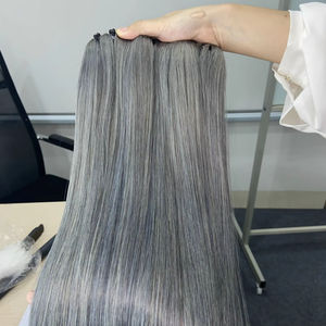 Extensions de cheveux bruts vietnamiens Offre Spéciale perruque frontale lisse cheveux alignés sur les cuticules prêt à expédier qualité de miroir de cheveux raides osseux - Product Image 1