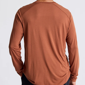 OEM Logo personnalisé de haute qualité pour hommes Performance Bambou Respirant Léger Couleur solide à manches longues T-shirts de pêche - Product Image 3