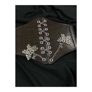 Ceinture corset en tricot élastique pour femme - Marron - Product Image 6