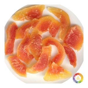 Rodajas de papaya secadas suaves sin azúcar agregada de Vietnam Textura húmeda masticable dulce natural Chips de frutas tropicales Rojas Corte secado al sol - Product Image 1