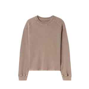 Sweat-shirt unisexe à col rond personnalisé, mélange de polyester et de coton, surdimensionné, thermique, uni, hiver, streetwear, sweat-shirt de luxe - Product Image 1