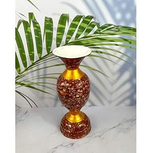 Florero de METAL de aluminio para decoración del hogar, florero de METAL brillante para Decoración - Product Image 3