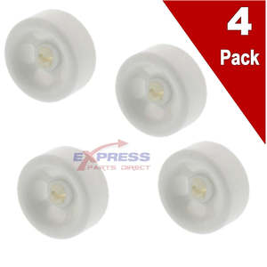 Lot de 4 roulettes de remplacement pour le panier inférieur de la lave-vaisselle, compatibles avec WD12X271 et WP2955-0007 - Product Image 2