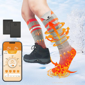 Battery Heated <b>Socks</b> with App Control, 5000mAh*2 for Motorcycle Hunting Ski Hiking Cold Winter Work Washable - Product Image 1