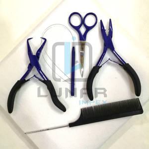 Ofreciendo Hot Blue Kit de herramientas de extensión de cabello personalizado con múltiples accesorios para el cabello y etiquetado de marca de logotipo personalizado disponible - Product Image 1