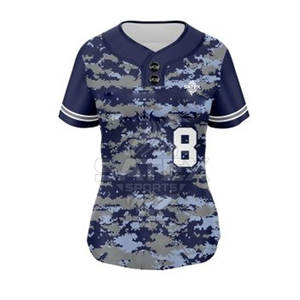 Diseña Tu Propio Conjunto de Uniforme de Softbol para Hombre de Manga Corta, Transpirable y de Secado Rápido con Nombre y Logotipo del Equipo Personalizados - Product Image 2