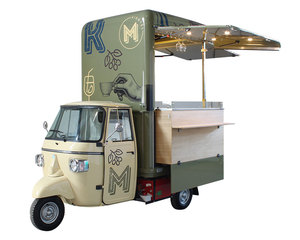 Chariot alimentaire électrique en acier, Tuk Tuk, traiteur mobile, tricycle à trois roues, vendeur ambulant, véhicule de service commercial, capacité de charge de 100 kg - Product Image 6