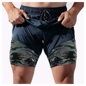 กางเกงขาสั้นออกกำลังกายผู้ชาย ดีไซน์ตาข่าย ระบายอากาศ แห้งเร็ว เป็นมิตรกับสิ่งแวดล้อม ใส่ได้ทุกฤดู คอลเลคชั่นธุรกิจระดับโลก - Product Image 2