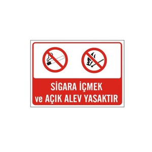 Señal de Prohibición de Fumar y de Llamas Abiertas (Producto de Seguridad) - Product Image 1