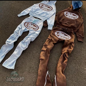 Conjunto de Chándal de Forro Polar Estampado Personalizado para Hombre con Pantalones Deportivos y Sudadera con Capucha - Todos los Colores Disponibles - Product Image 2