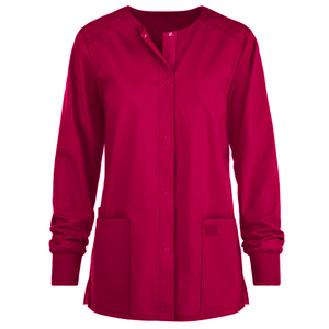 Mangas elásticas antiarrugas para cuidado de la salud, elegante chaqueta médica de talla grande con cremallera inoxidable, conjuntos de uniformes de enfermería, Unisex - Product Image 2