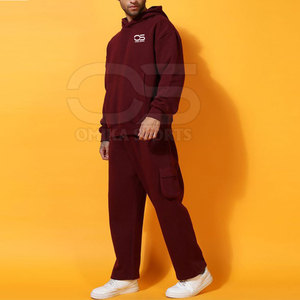 Ensemble de survêtement surdimensionné pour hommes à la mode avec coupe décontractée et taille élastique Survêtement surdimensionné confortable pour hommes - Product Image 2