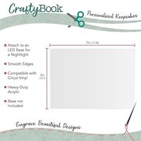 Feuilles acryliques 5x7-3mm de panneaux transparents pour la gravure, la sublimation ou le vinyle-Paquet de 20 invitations de mariage en plexiglas-