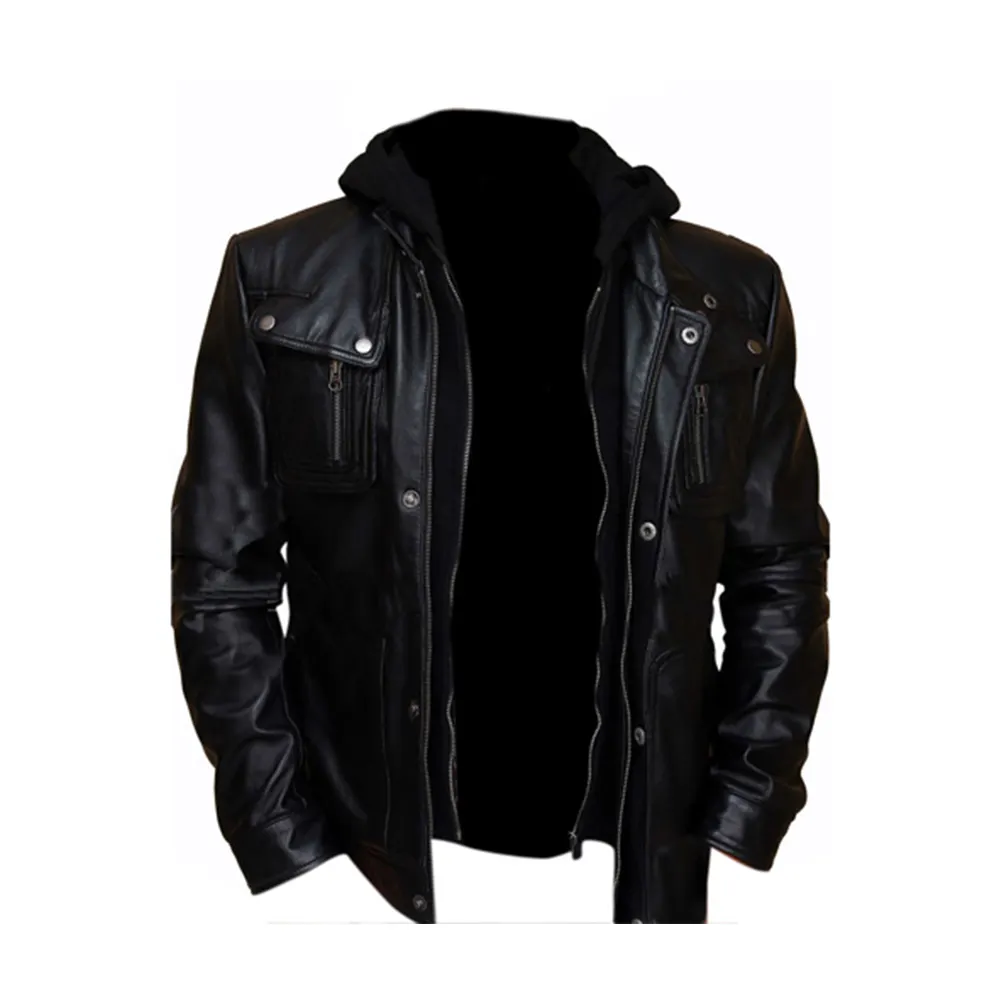 Wholesale Fashionable Custom Design Men Leather Jacket Pakistan Made Top Product Leather Jacket for Men in Factory Price