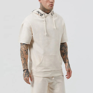 Haute qualité surdimensionné mâle recadrée à capuche et sweat-shirt ensembles hiver mode survêtement à capuche - Product Image 4