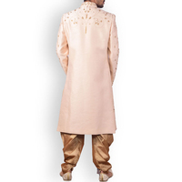 Nouveau Sherwani de Haute Qualité avec Logo Brodé Traditionnel, Conception Hiver/Été, pour Mariage et Fêtes, Tissu Personnalisable, Longueur Genou