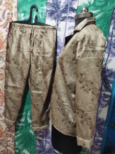 Pijama de lujo Boho Royal House con estampado Digital Flowy para damas de honor, pijama de Sari sedoso, traje de noche, ropa de dormir de verano para mujer - Product Image 4