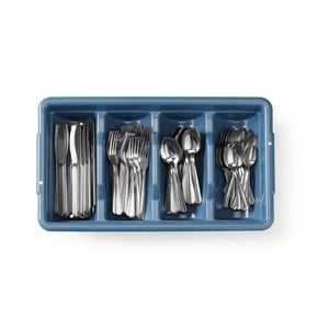 Plateau à couverts rectangulaire bleu HENDI avec rangement 525x300x(H)95mm - Product Image 1