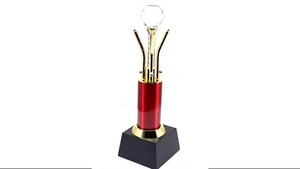 Trofeo de cristal transparente Premium al mejor precio, premio de Metal corporativo más vendido por la excelencia de los empleados, trofeo de reconocimiento elegante - Product Image 4