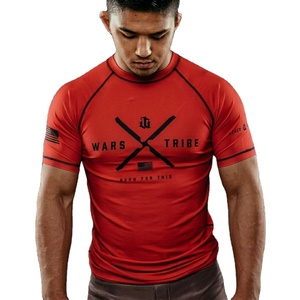 Ensembles de rashguards à manches longues personnalisés pour enfants, en Spandex/Nylon extensible et respirant, avec short de MMA/BJJ et votre propre logo - Product Image 6