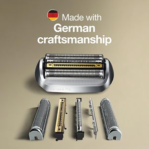 Cabezal de Repuesto para Afeitadora Eléctrica Plateada, Cabezal Rotatorio de Doble Cuchilla para Cara y Barba de Hombre, Compatible con Afeitadoras Eléctricas - Product Image 4