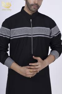 Venta al por Mayor de Thobes Árabes Tradicionales Étnicos, Vestidos Largos de Tela Transpirable, Estilo Casual, Jubba Árabe, Otoño - Product Image 5