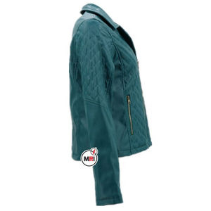 Brand New Winter Windproof Casual Long Sleeve <b>Leather</b> Zip Up pocket style <b>Women's</b> <b>Jacket</b> <b>Vintage</b> Cotton <b>Jacket</b> - Product Image 3