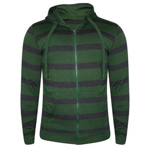 Sudadera con Capucha y Cremallera Fabricada en Pakistán, Sudadera con Capucha y Rayas Horizontales, Sudadera con Capucha y Cremallera, Último Diseño 2025 - Product Image 1