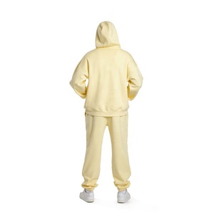 New Wholesale Custom 100% Cotton Men's Hoodie and <b>Jogger</b> <b>Set</b> Custom Logo <b>Plus</b> <b>Size</b> Sweatsuit for Men - Product Image 5