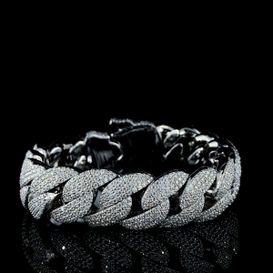 Elegante nuevo personalizado VVS Moissanite diamante Hiphop pulsera de cadena de eslabones cubanos oro rosa plata esterlina pasa colgantes finos encantos - Product Image 2