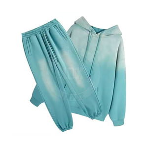 Chándal de lavado ácido a la moda, fabricante OEM, chándal de lavado ácido de color sólido, chándal informal, chándal de lavado ácido - Product Image 2