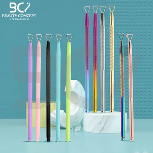 11 colores, cepilladora de uñas de acero inoxidable, elimina la piel muerta, empujador de cutículas de uñas, removedor de esmalte de uñas, herramientas de recorte de manicura - Product Image 3