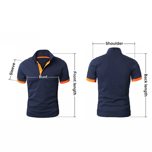 Camisas hechas a medida para hombre, tela duradera disponible, diseños lisos a precios competitivos, polos de talla grande para hombre - Product Image 6