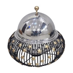 Réchaud à nourriture pour buffet de mariage, belle qualité, fait à la main, casserole design, taille personnalisée, réchaud à nourriture en métal décoratif - Product Image 3