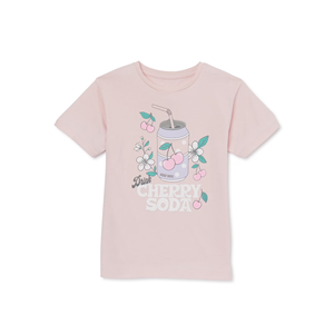 Camisetas Casuales Estampadas para Niñas, Temporada de Verano, Diseño Personalizado, Cuello Redondo, 100% Algodón, Ecológicas y Transpirables - Product Image 1