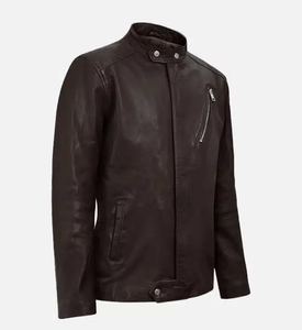 Stylish Black Winter Men's Leather Jacket <b>in</b> <b>All</b> Sizes with Custom Logo and Zipper Private Label - Product Image 6