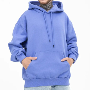 Sudadera con capucha estampada de gran tamaño para mujer, ropa de calle personalizada de alta calidad 100% algodón de talla grande para hombre, venta al por mayor - Product Image 4