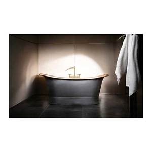 Fabrication indienne Baignoire autoportante double en cuivre de haute qualité pour baignoire Nouveau design Baignoire de trempage fabriquée en Inde - Product Image 1