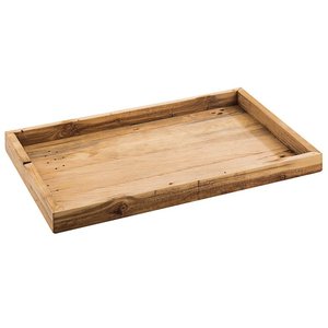 Plateau en bois rectangulaire décoratif fait à la main avec poignées Plateau de service personnalisable pour la décoration intérieure et la salle à manger - Product Image 6