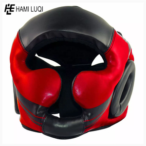 Alta calidad al por mayor Kick Boxing Head Guard profesional de cuero sintético logotipo personalizado e impresión - Product Image 3