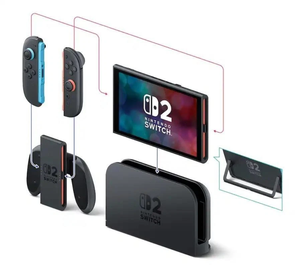 NOUVELLE console Nintendo Switch 2 + Mario Kart World + Pack de coques de manettes Sonic - Product Image 4