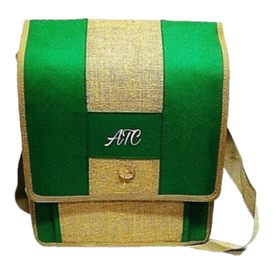 Sacs de shopping en Jute de haute qualité, sacs-cadeaux personnalisés Style tissu motif pièces couleur petit origine brute inde - Product Image 1