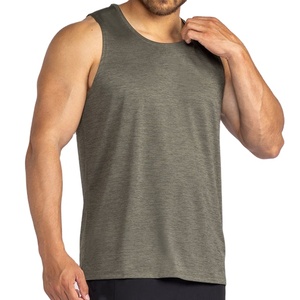 เสื้อกล้ามออกกำลังกายผู้ชาย ดีไซน์ใหม่ ไร้ตะเข็บ ทรงยาว หลวม สวมใส่สบาย ผลิตจากวัสดุสั่งทำพิเศษ ยืดหยุ่นได้ เหมาะสำหรับวิ่ง ฟิตเนส เทรนนิ่ง และออกกำลังกาย - Product Image 5