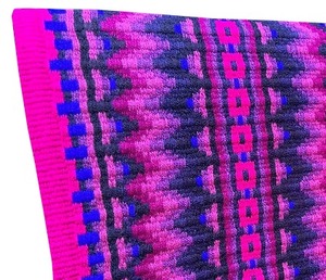 Tapis de selle western multicolore à motif Navajo, tissé à la main en laine, contourné, confortable et durable, pour cheval - Product Image 2