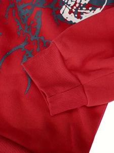 Sudadera de lana de algodón 100% para hombre, jersey de gran tamaño con cremallera cómoda, capucha con logotipo personalizado, diseño de hombro caído para invierno ODM - Product Image 4