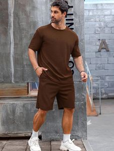 Custom <b>Men's</b> <b>Summer</b> Gym Workout Shorts and Short Sleeve <b>Shirts</b> Quick Dry Athletic Outfits Casual Style <b>for</b> Running - Product Image 3