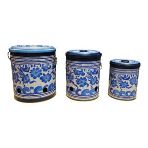 Rive Bleu คอลเลกชันโลหะ3ชิ้นหัวหอมมันฝรั่งกลมและกระเทียมชุด - Product Image 1