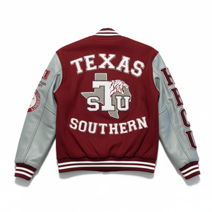 Moda lana-Blend Letterman chaqueta Unisex estilo retro parches personalizados pedidos al por mayor - Product Image 4