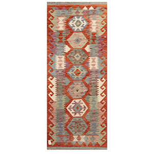 Alfombras Imaco, Alfombra Kilim Maimana de Afganistán, 194 x 81 cm, Alfombras y Juegos de Alfombras - Product Image 1