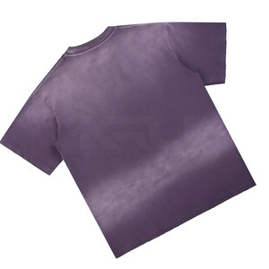 เสื้อยืดผ้าฝ้ายน้ำหนักเบา ทรงโอเวอร์ไซส์ ใส่สบาย ระบายอากาศได้ดี แห้งเร็ว คอลเลคชั่นฤดูร้อน ลายซันเฟด สำหรับผู้ชาย สไตล์ลำลองทันสมัย - Product Image 5